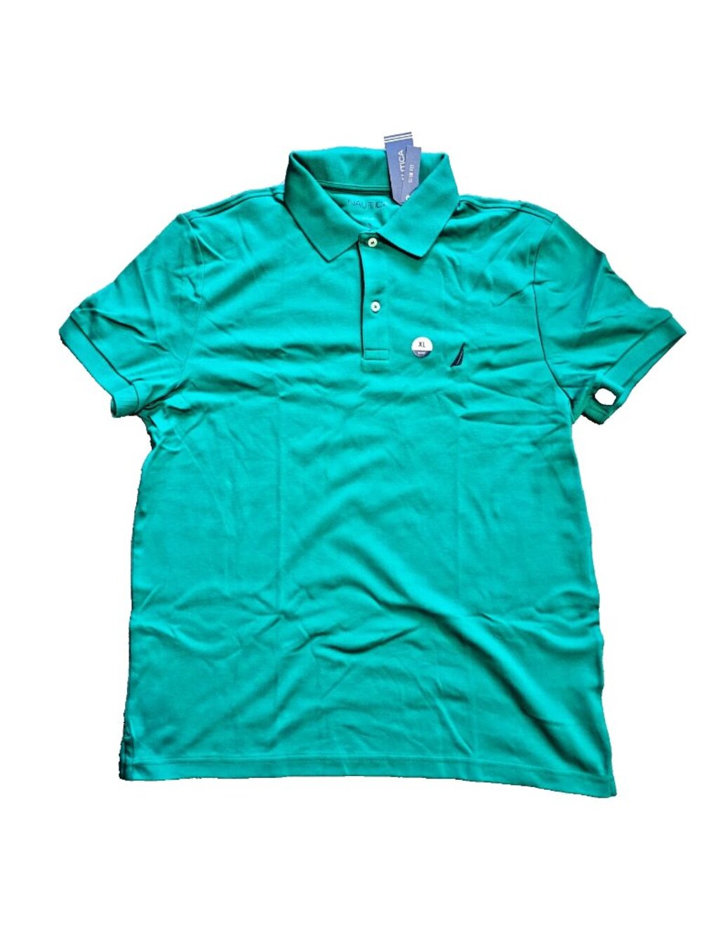 Nautica Men's Slim Fit Interlock Soft Touch Polo - Pepper Green X-Large (XL) NWT